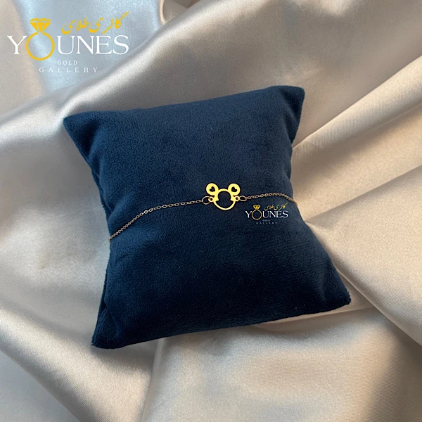 دستبند تمام طلا میکی موس